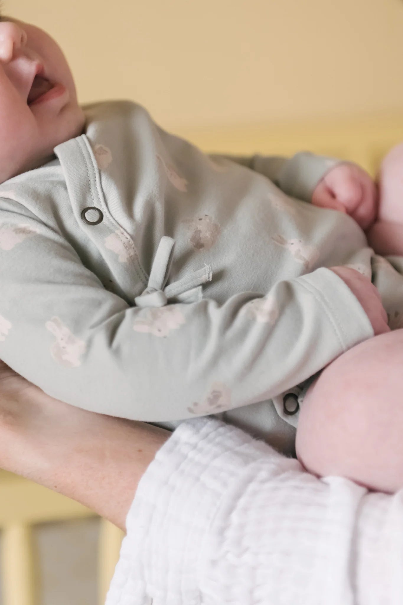 The Littles Long Sleeve Kimono One-Piece- Hoppy Bunny