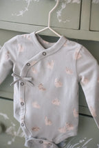The Littles Long Sleeve Kimono One-Piece- Hoppy Bunny