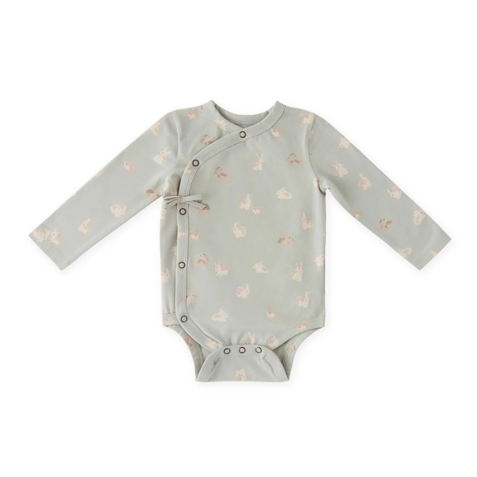 The Littles Long Sleeve Kimono One-Piece- Hoppy Bunny
