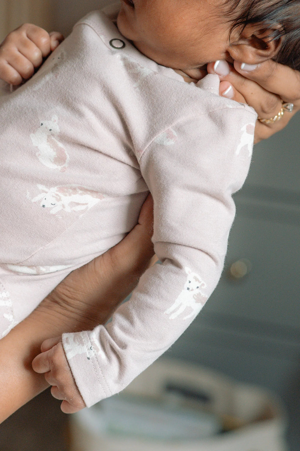 The Littles Long Sleeve Kimono One-Piece- Dear Lamb