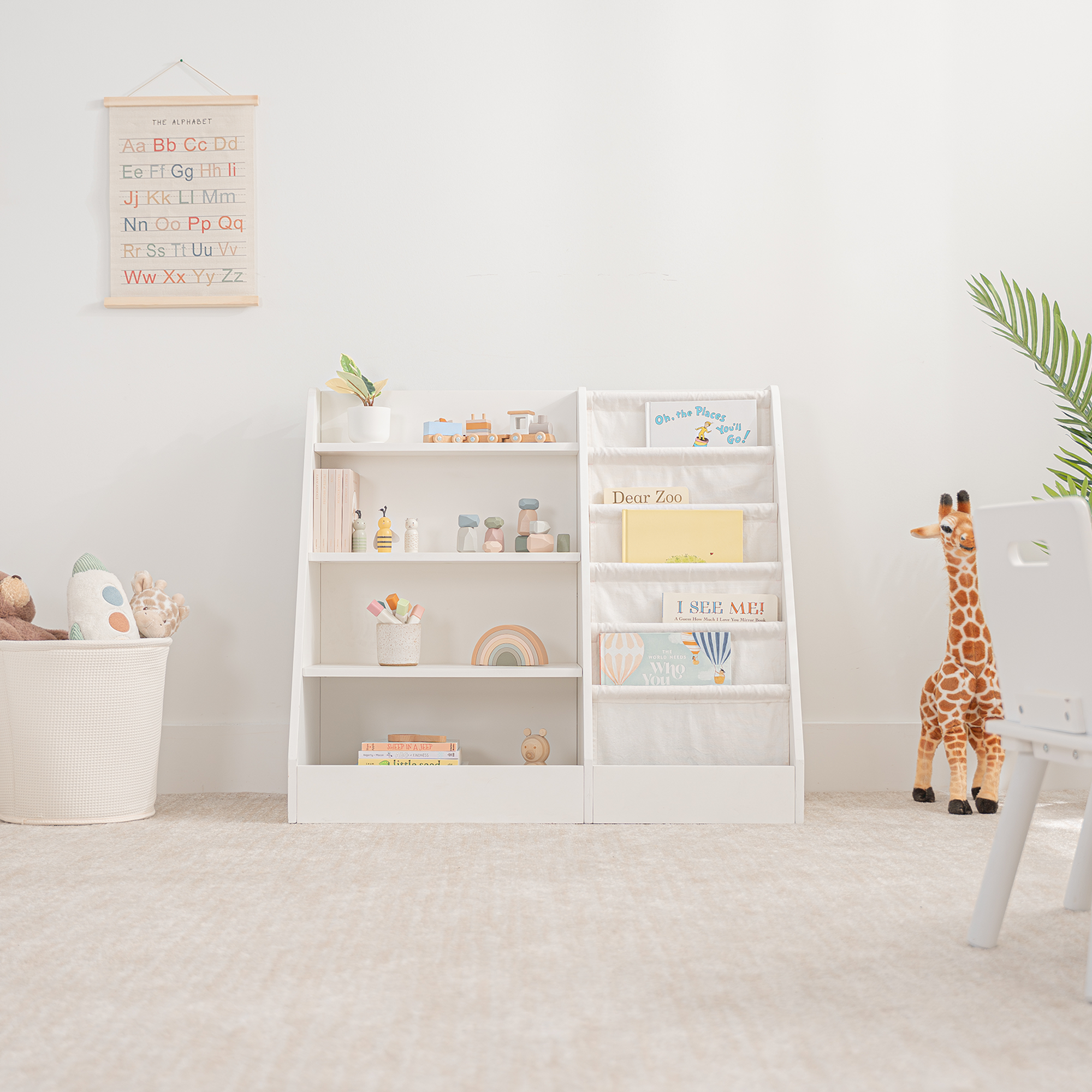 Kids Montessori Book Shelf, Shelves for Toys by Comfy Cubs