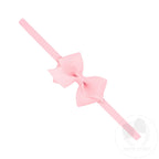 Wee Grosgrain Bow on Matching Skinny Nylon Band
