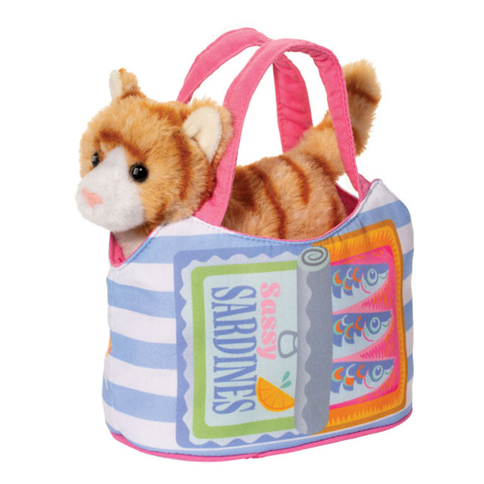 Sardine Sassy Pet Sak w/ Striped Cat