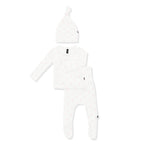 Pointelle Take Me Home Set with Cap in Sweet Pink Bow