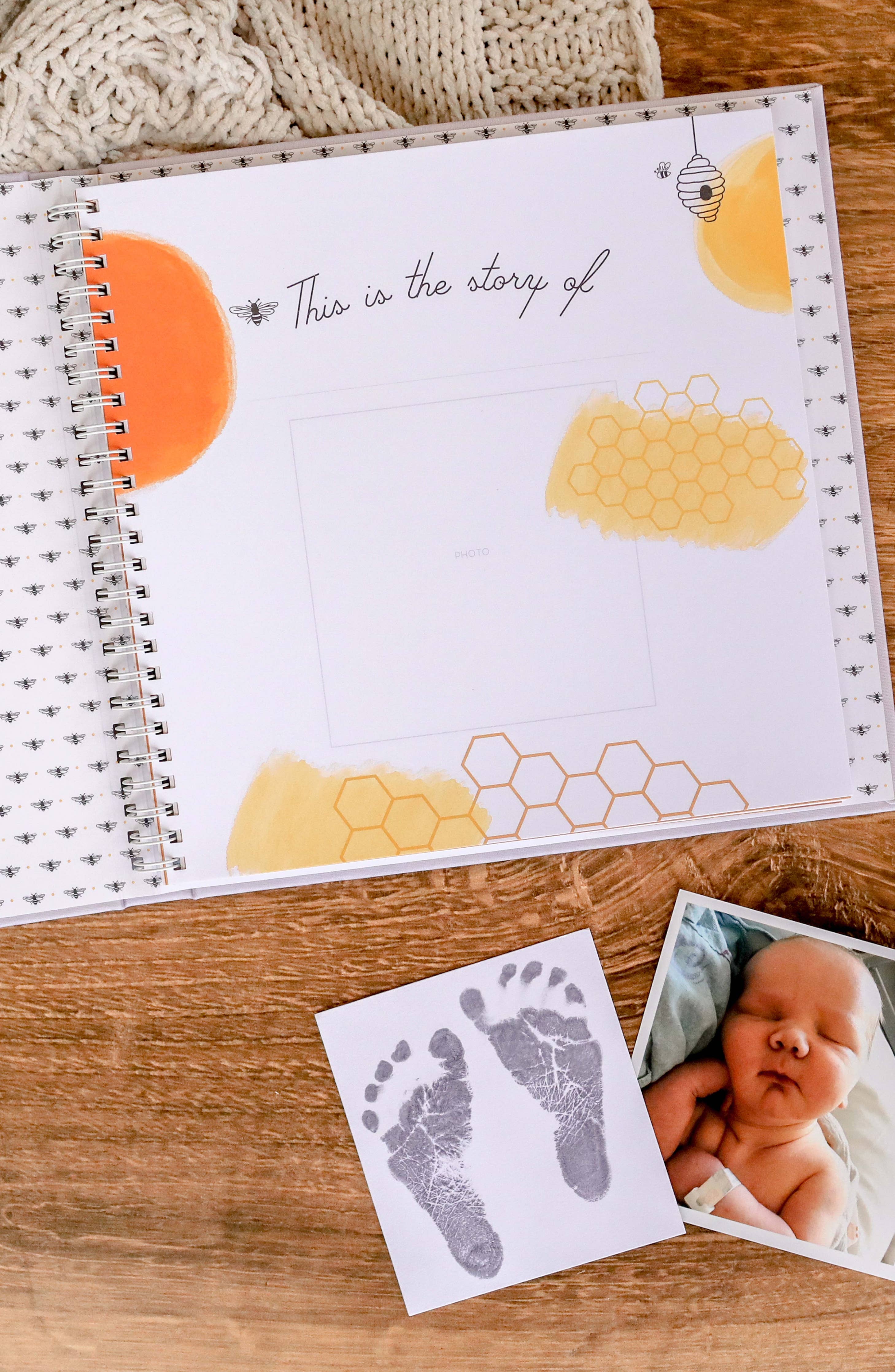 Honey Bee Luxury Baby Memory Book