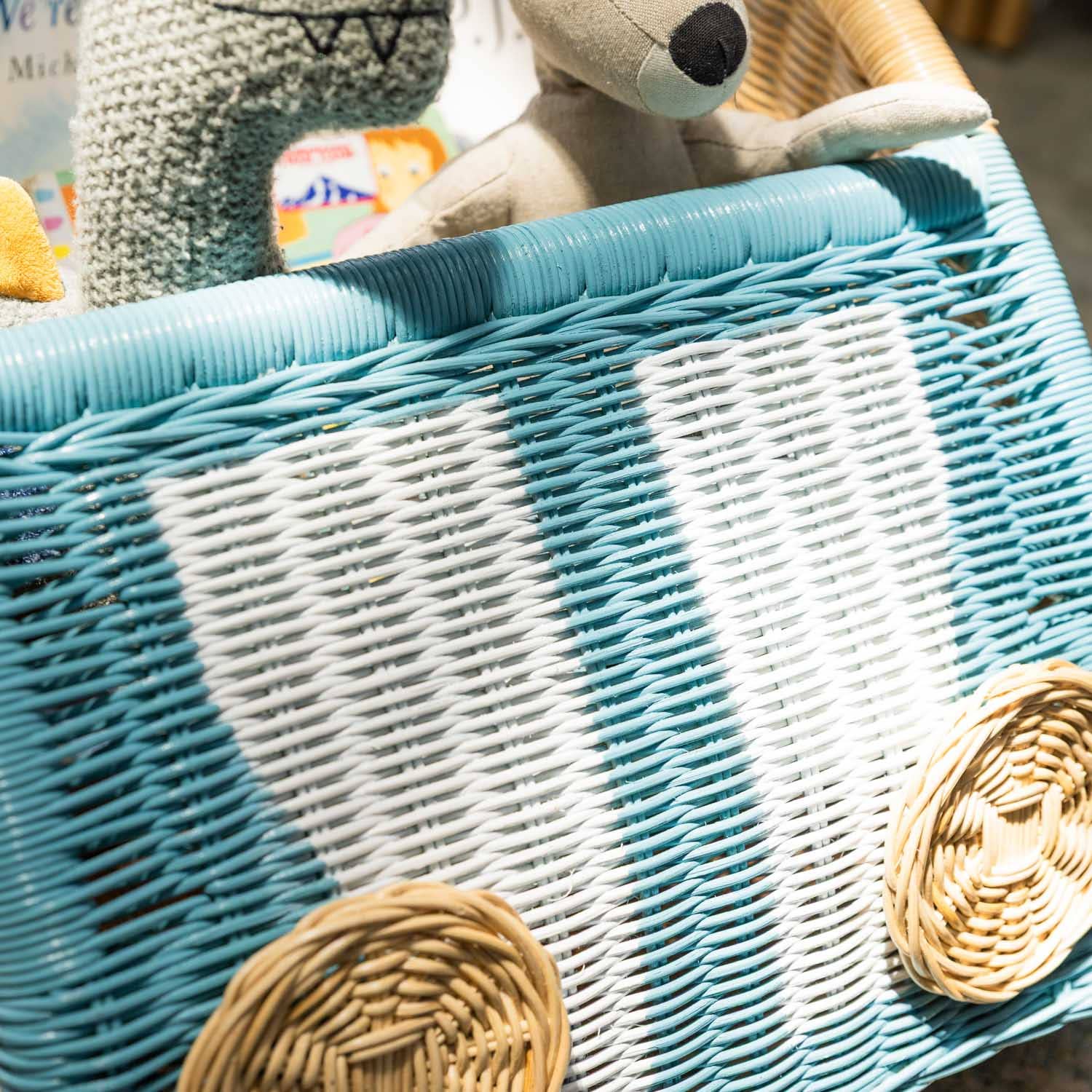 Handcrafted - Archie Storage Wagon - Rattan Wicker