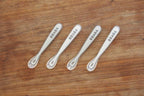 BEABA Baby's First Foods Silicone Spoons - Set of 4 in Cloud