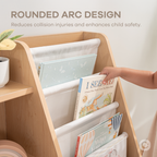 Kids Montessori Book Shelf, Shelves for Toys by Comfy Cubs