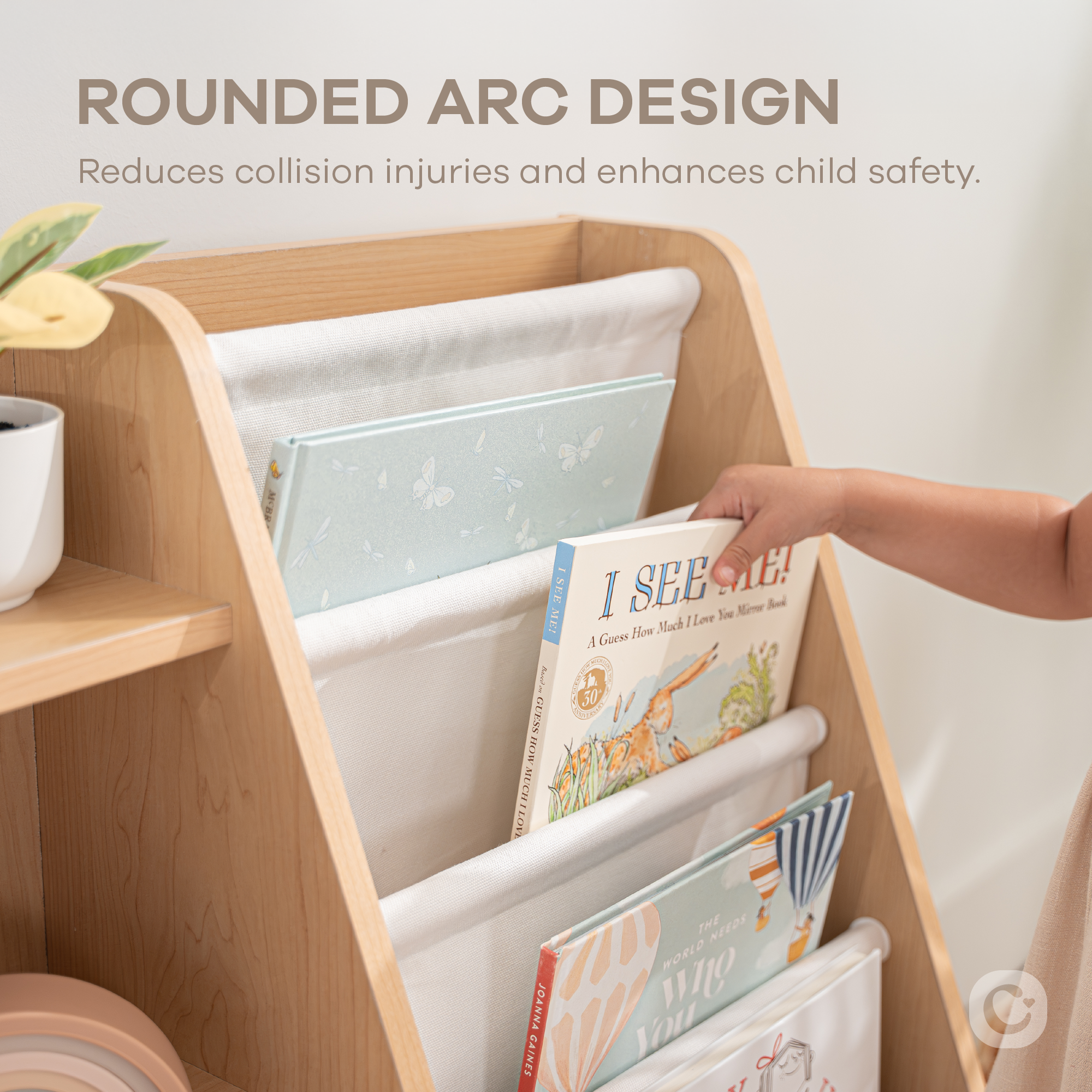 Kids Montessori Book Shelf, Shelves for Toys by Comfy Cubs