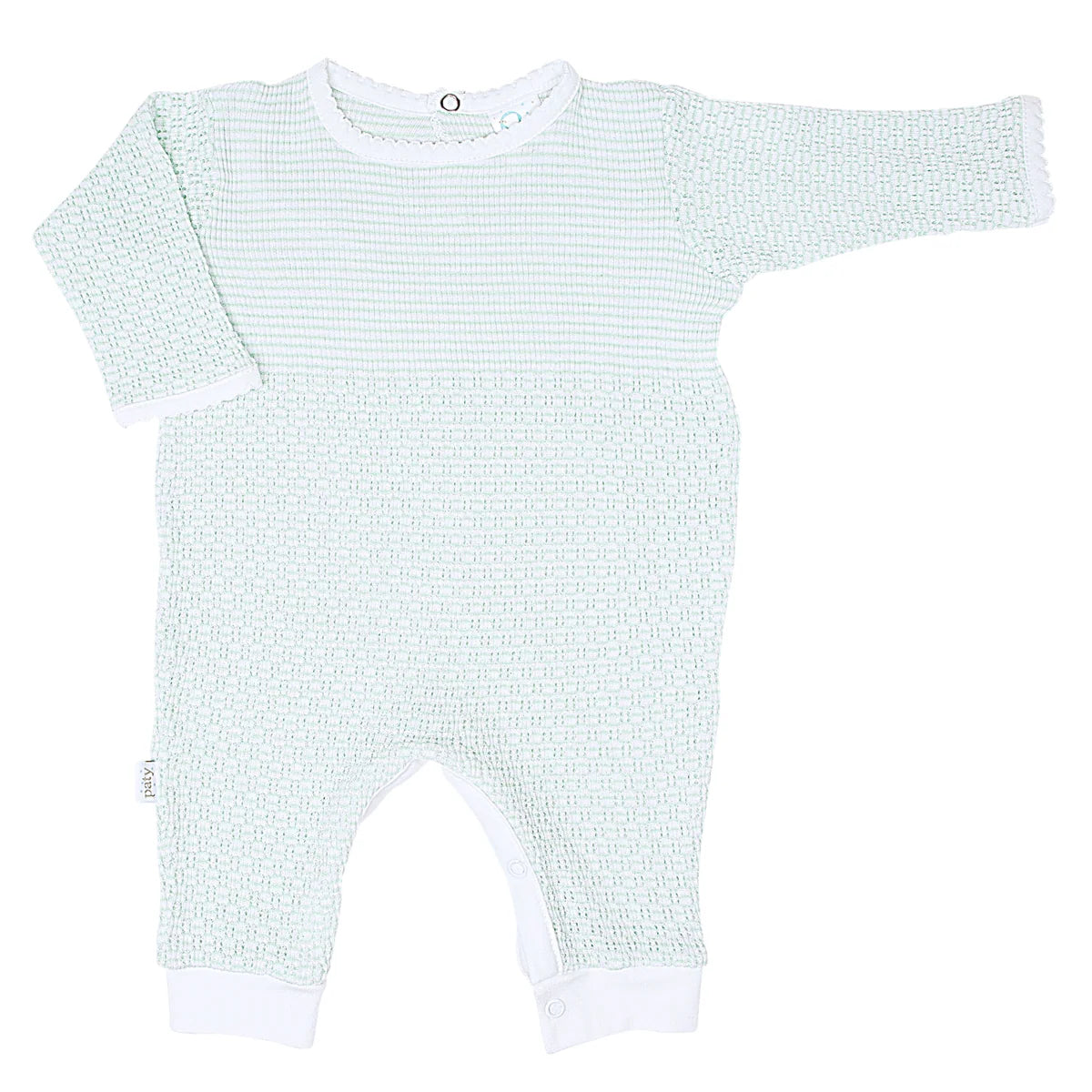 Pinstripe Romper - Mint