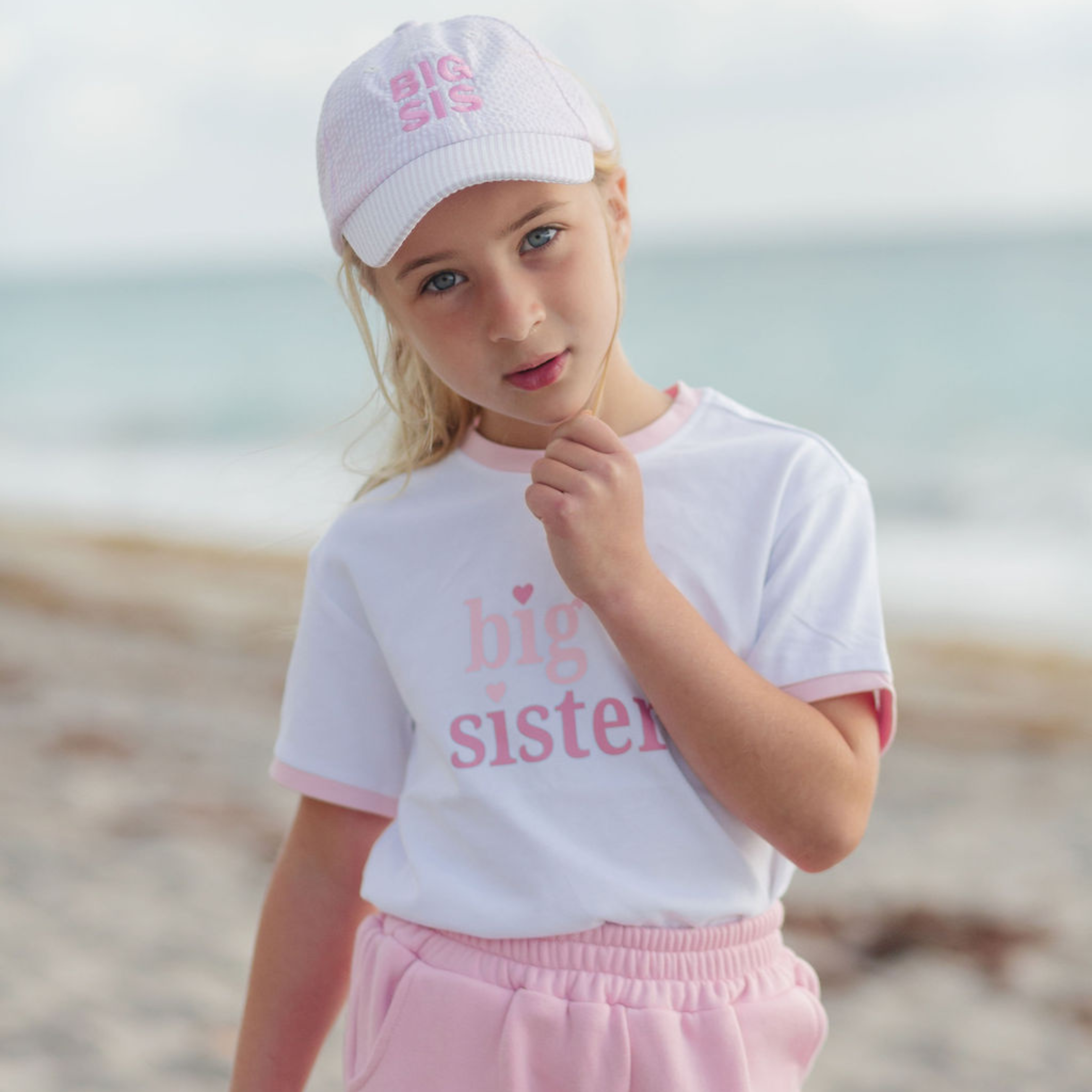 Big Sis Bow Baseball Hat (Baby, Youth)