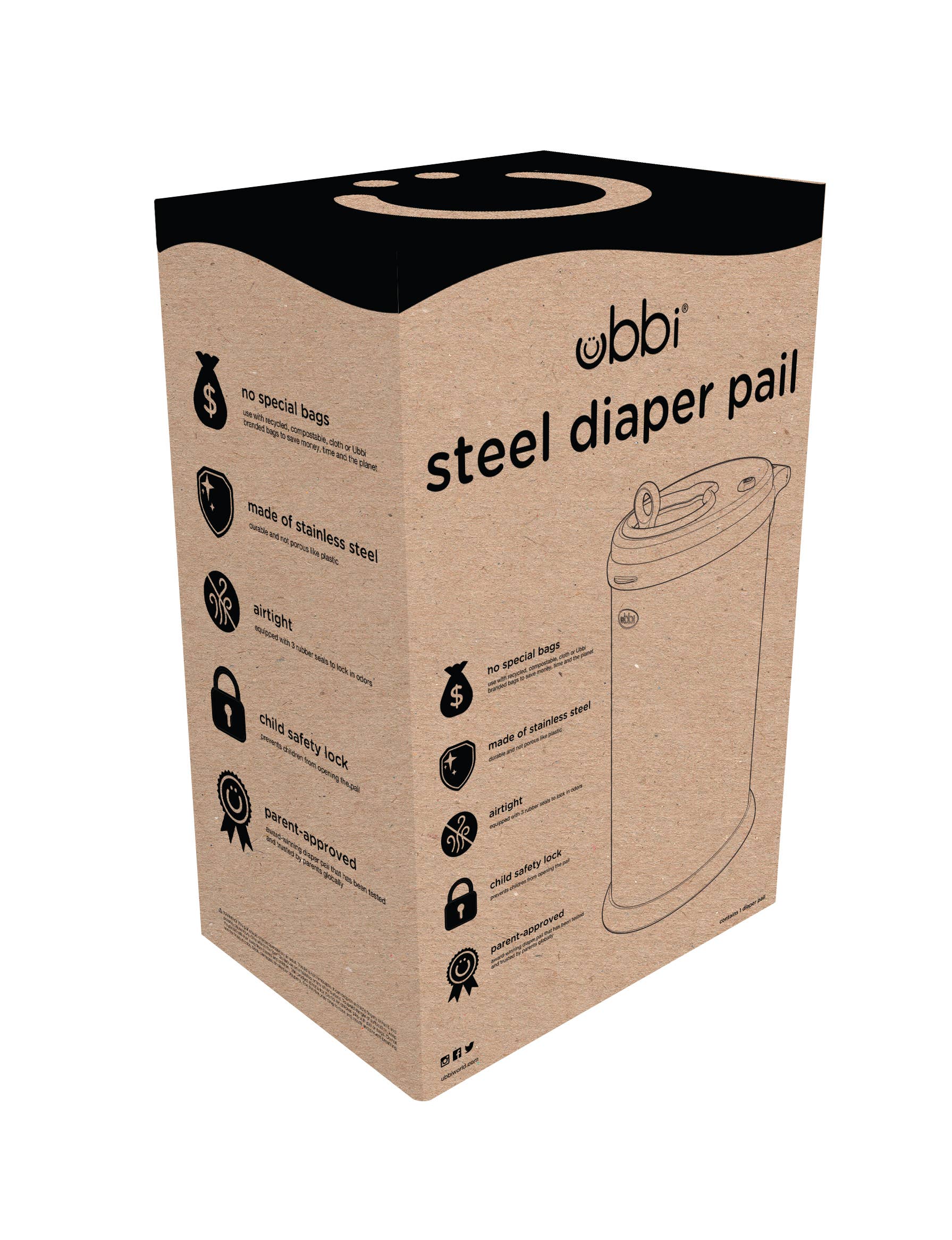 Blush Pink Diaper Pail