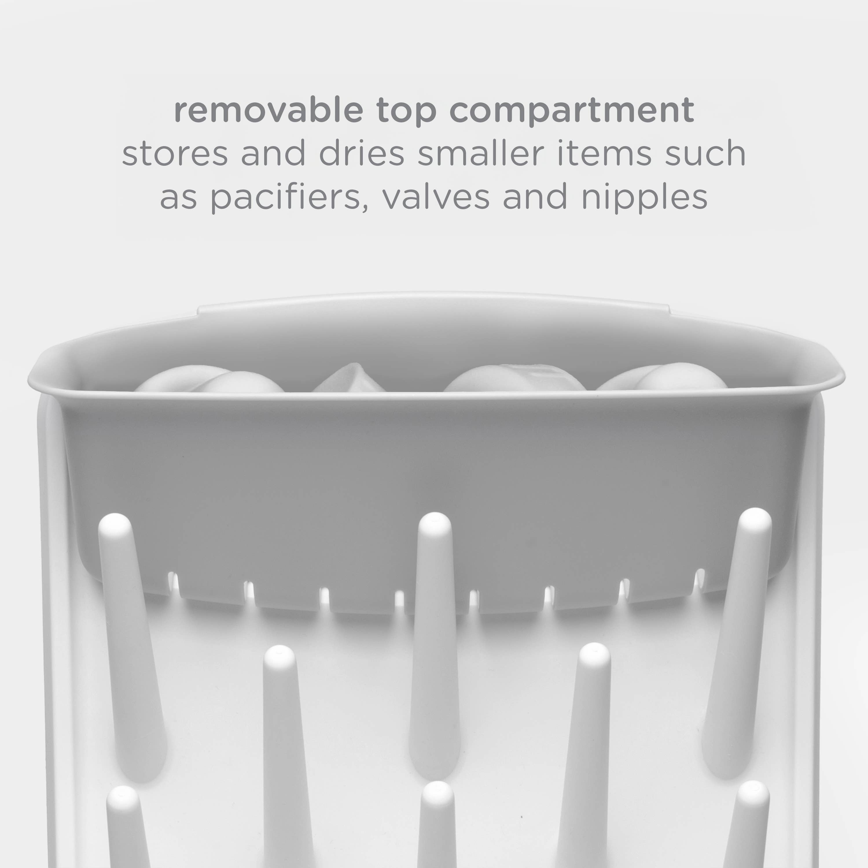Gray Vertical Bottle Drying Rack