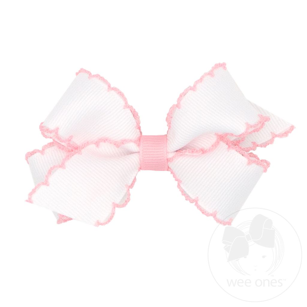 Mini Moonstitch Grosgrain Hair Bow