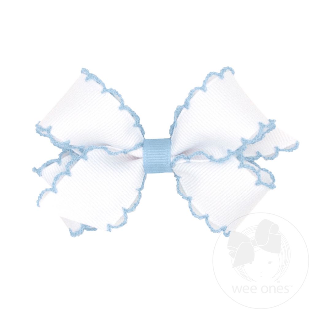 Mini Moonstitch Grosgrain Hair Bow