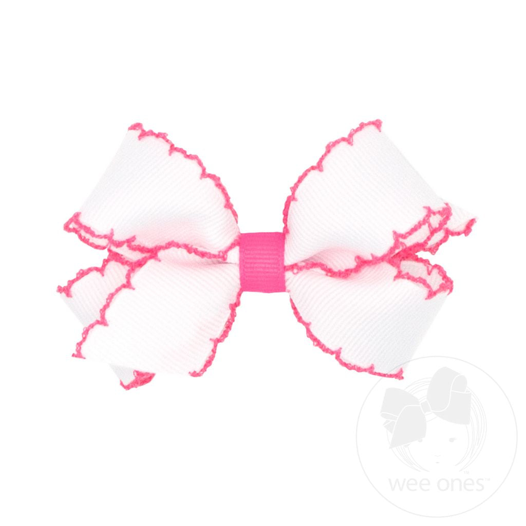 Mini Moonstitch Grosgrain Hair Bow
