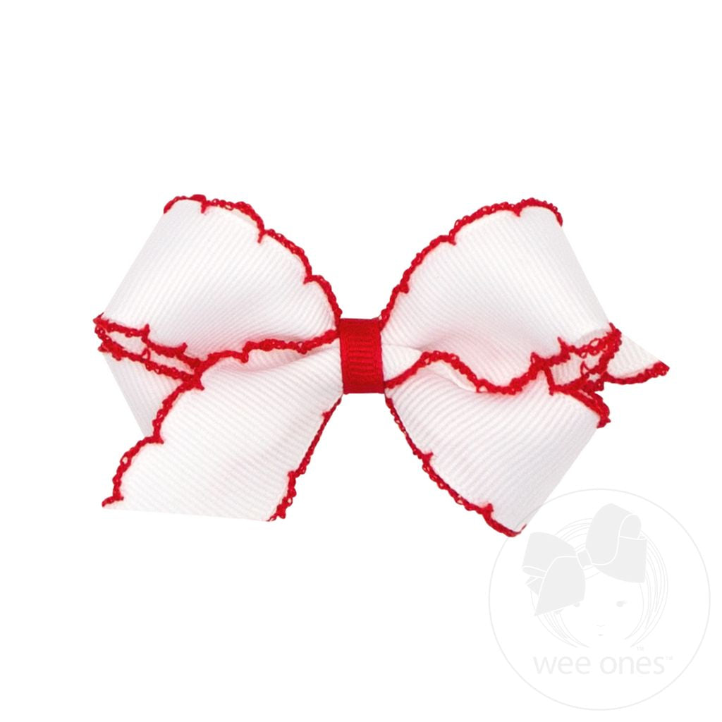 Mini Moonstitch Grosgrain Hair Bow