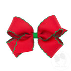 Mini Moonstitch Grosgrain Hair Bow