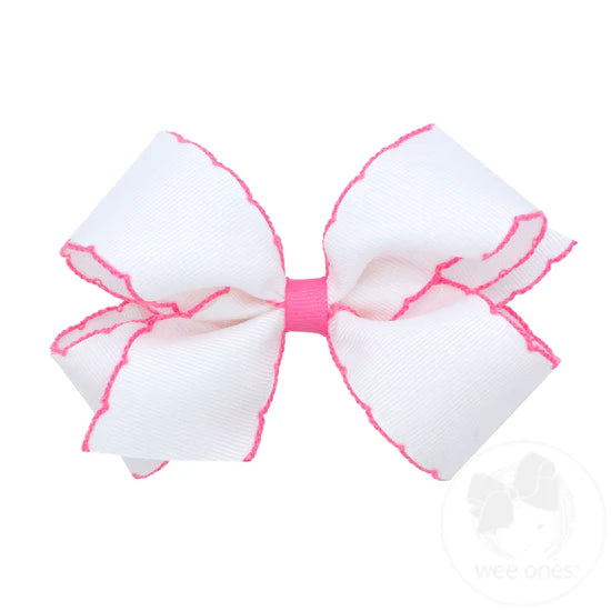 Medium Moonstitch Grosgrain Hair Bow