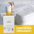 NOLEO Organic Cotton Pads - XL 3.54"x4.33"