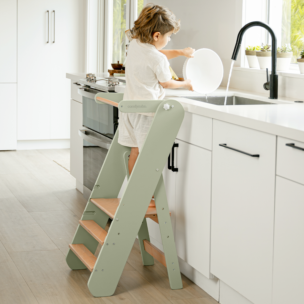 Kids Step Stool for Ages 3+ by Comfy Cubs
