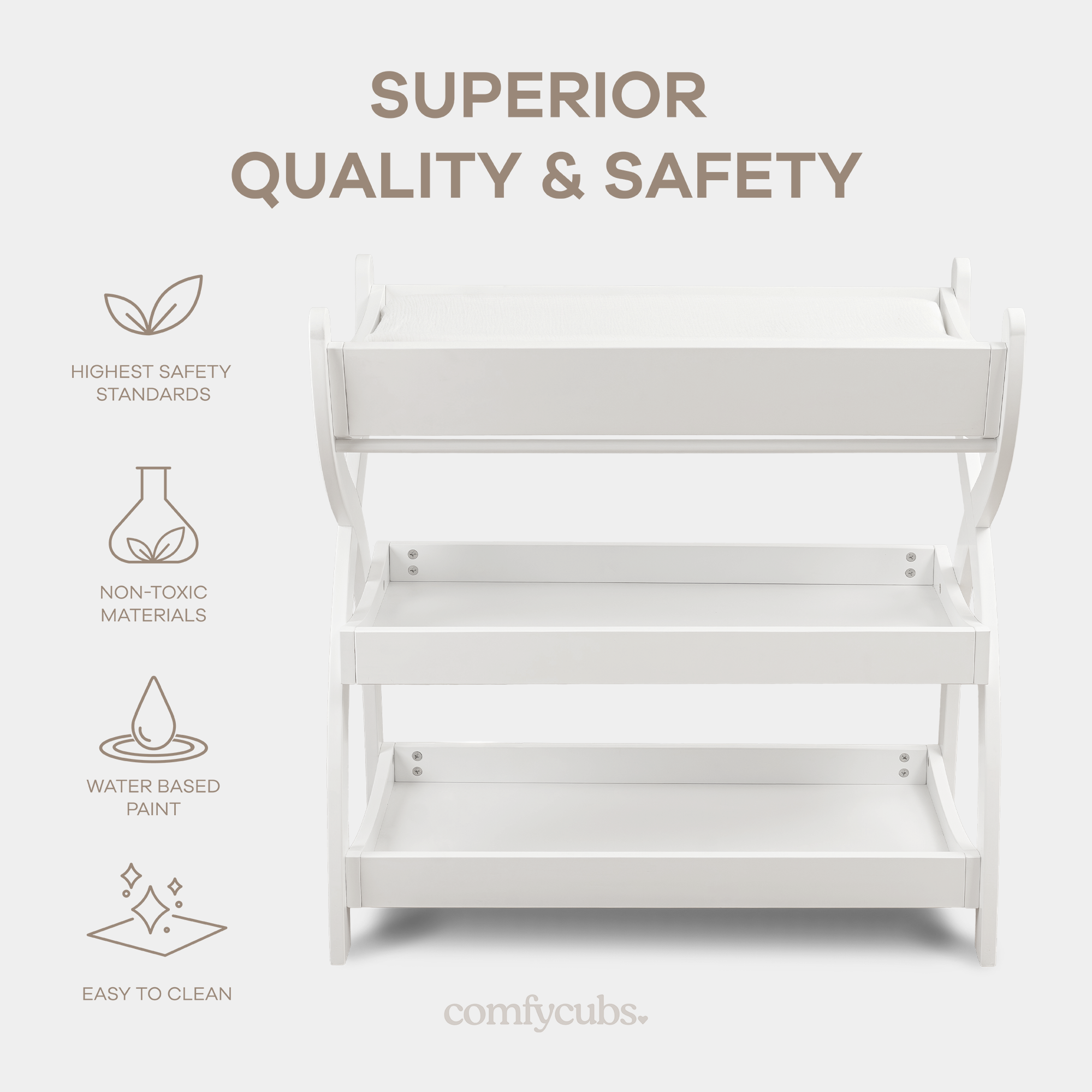 Baby Changing Table, Infant Daycare Essentials by Comfy Cubs