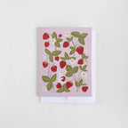 Greeting Card Strawberry Bunny Baby Birthday Spring Summer