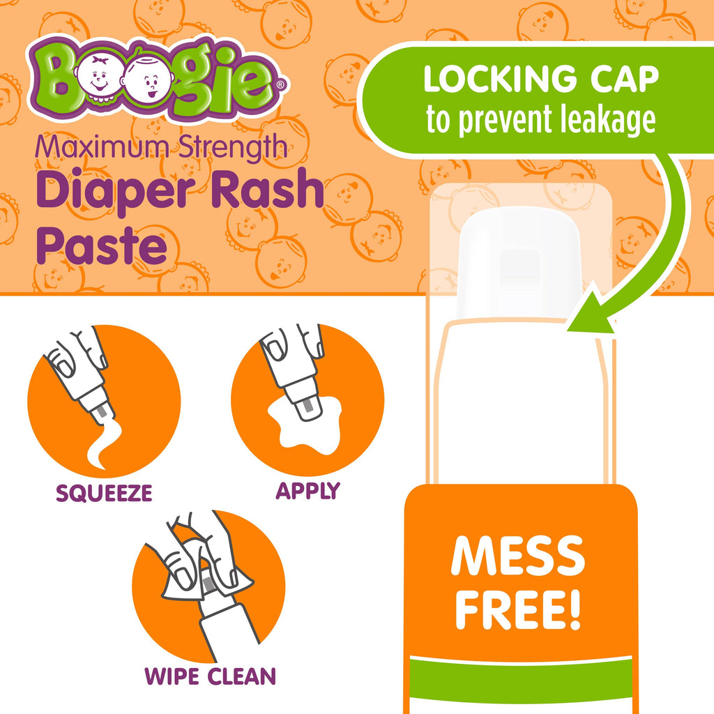 Boogie Maximum Strength Diaper Rash Paste in Applicator Tube,  4 oz. 