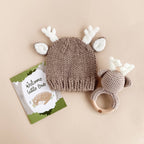 Greeting Card Welcome Little One Deer Baby Newborn Gift
