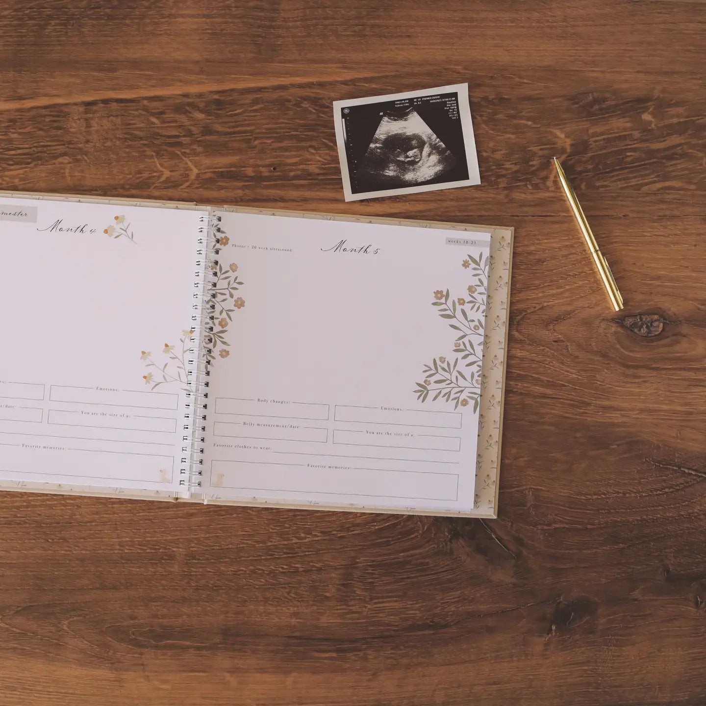 Lucy Darling Pregnancy Journal- Moss Green