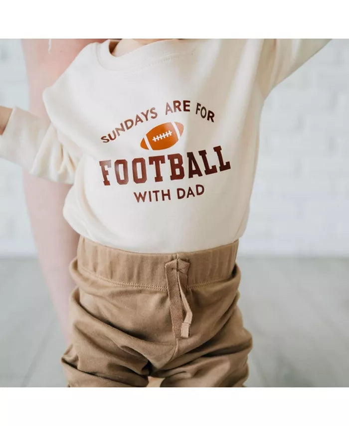 Sundays are for football long sleeve romper