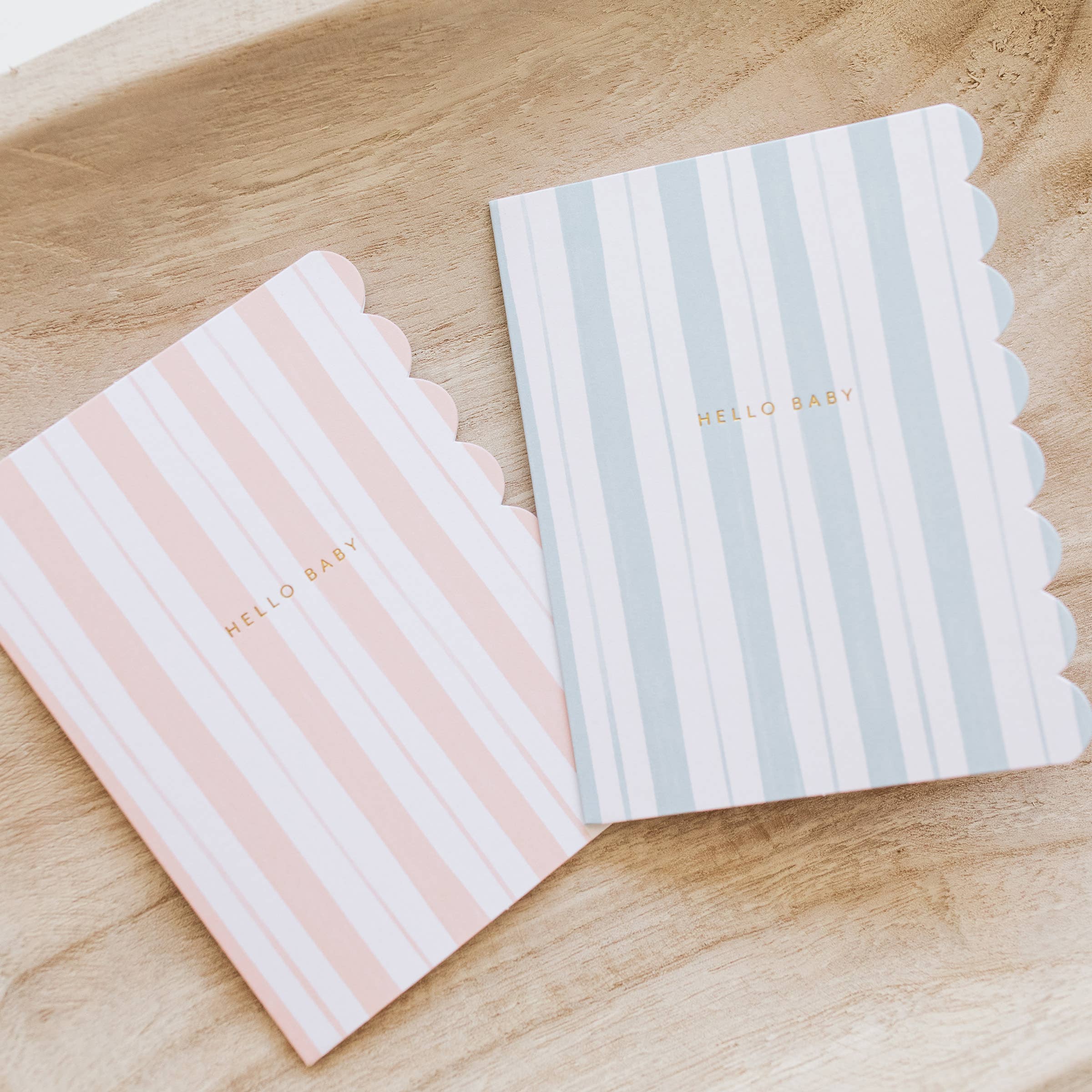 Baby Stripes Pink Card