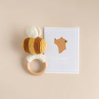 Teether Bee Cotton Crochet Rattle Spring Summer Baby Toy
