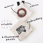 Crinkle Pages Stroller Activity Toy for Baby - Wild