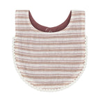 Violet Floral Cotton Baby Bib Set (3 Pack)
