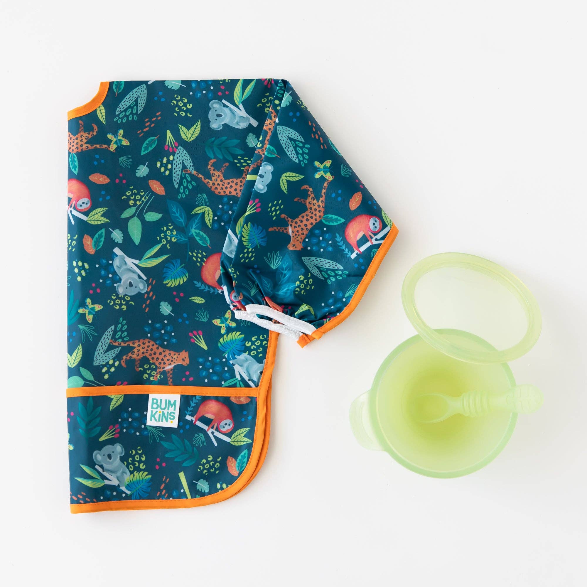Sleeved Bib: Jungle