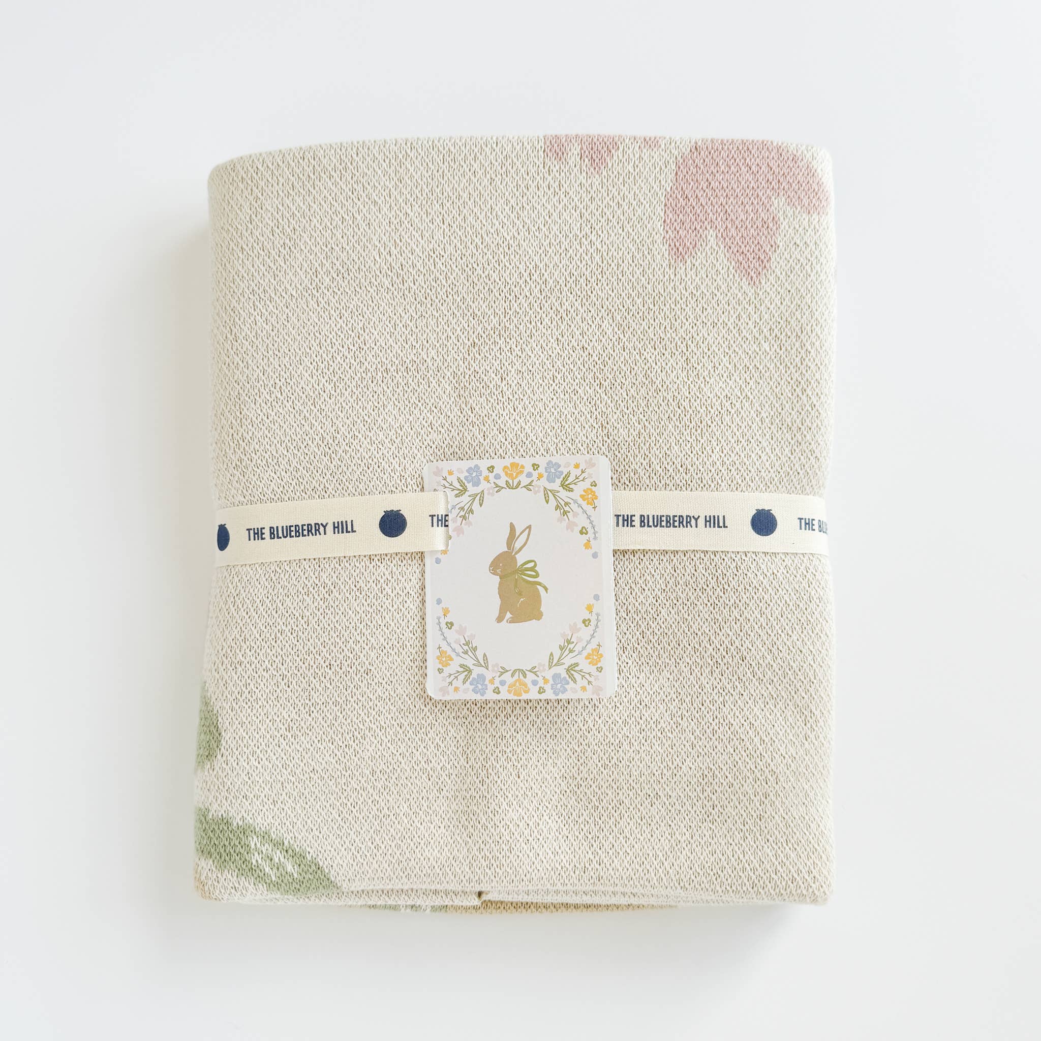 Blanket Pastel Bunny Cotton Baby Decor Gift Spring