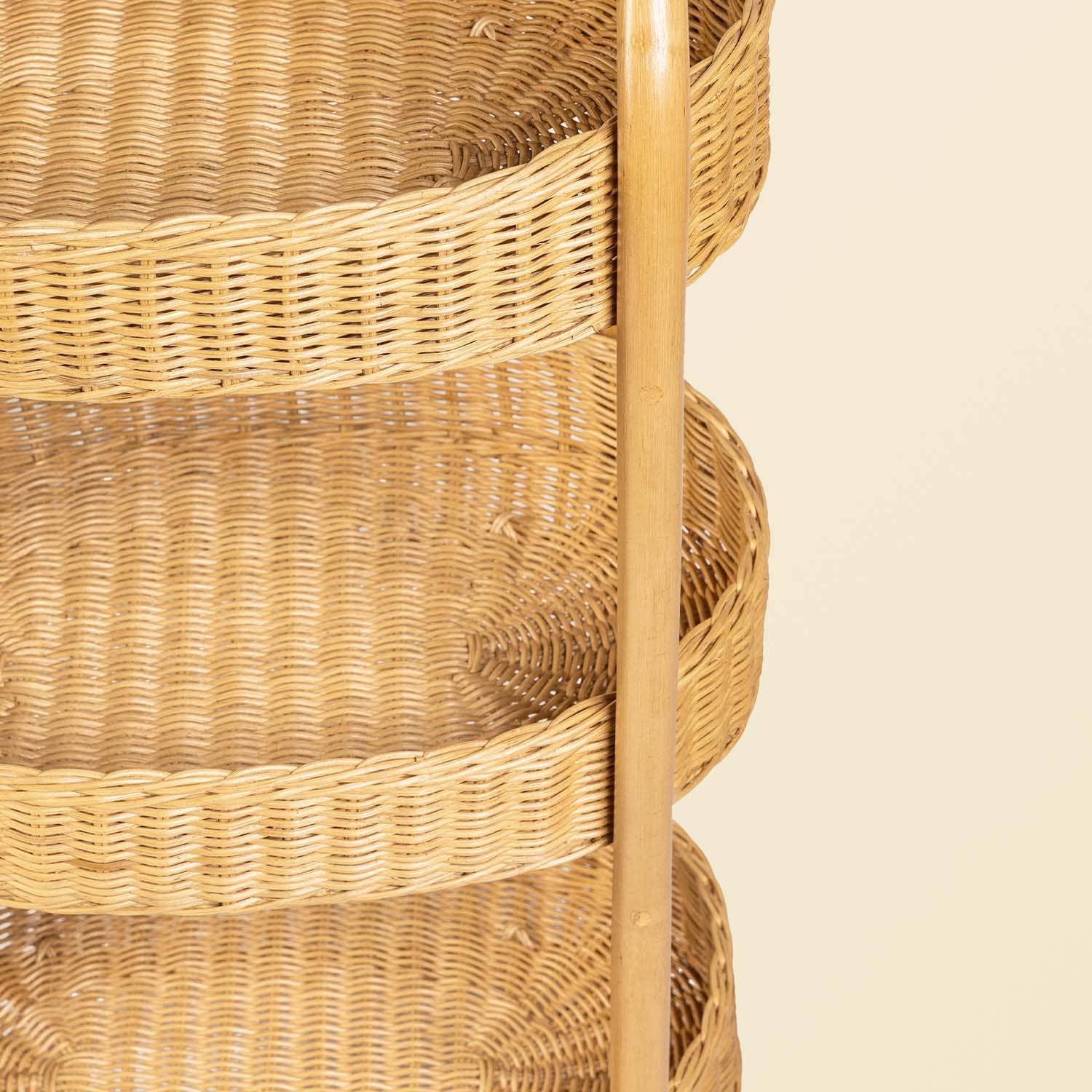 Handcrafted - Con Craft Trolley - Rattan Wicker