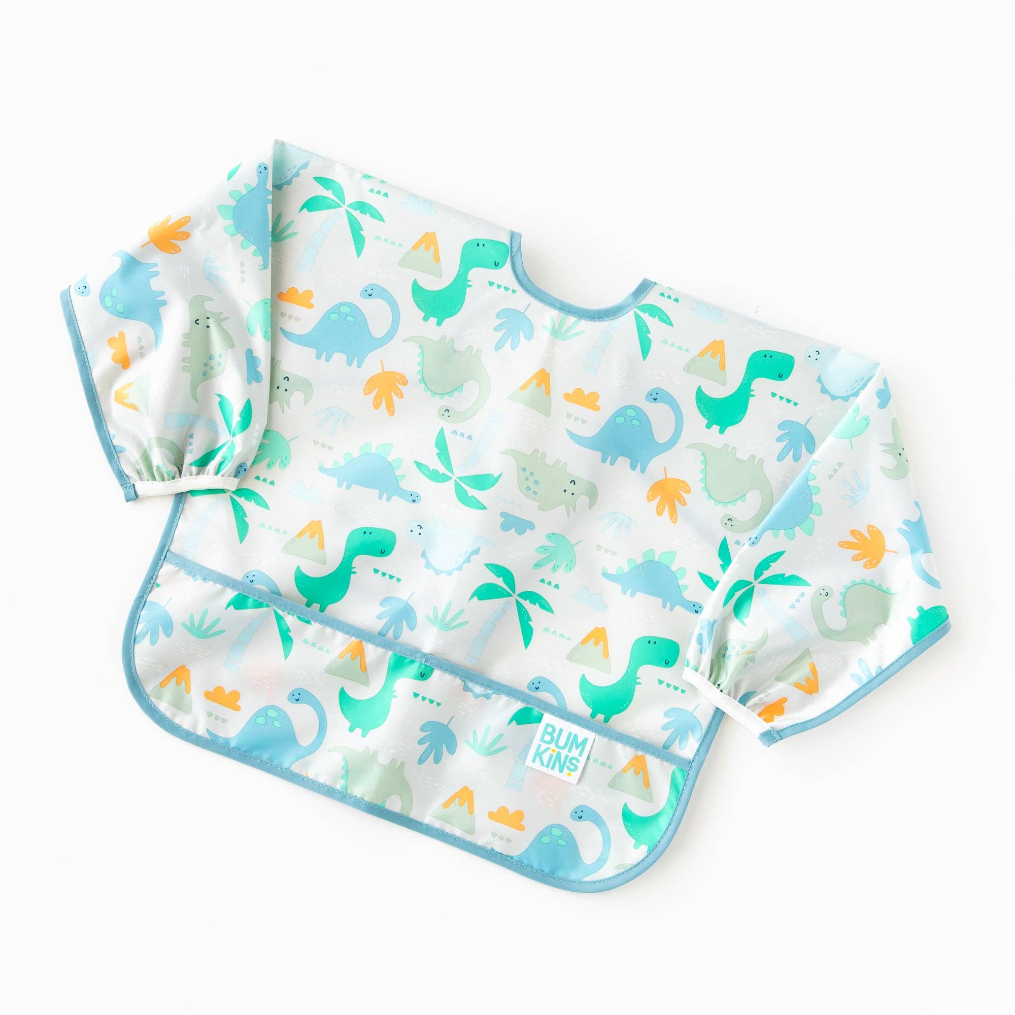 Sleeved Bib: Dinosaurs