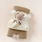 Teether Bear Brown Baby Newborn Toy Rattle