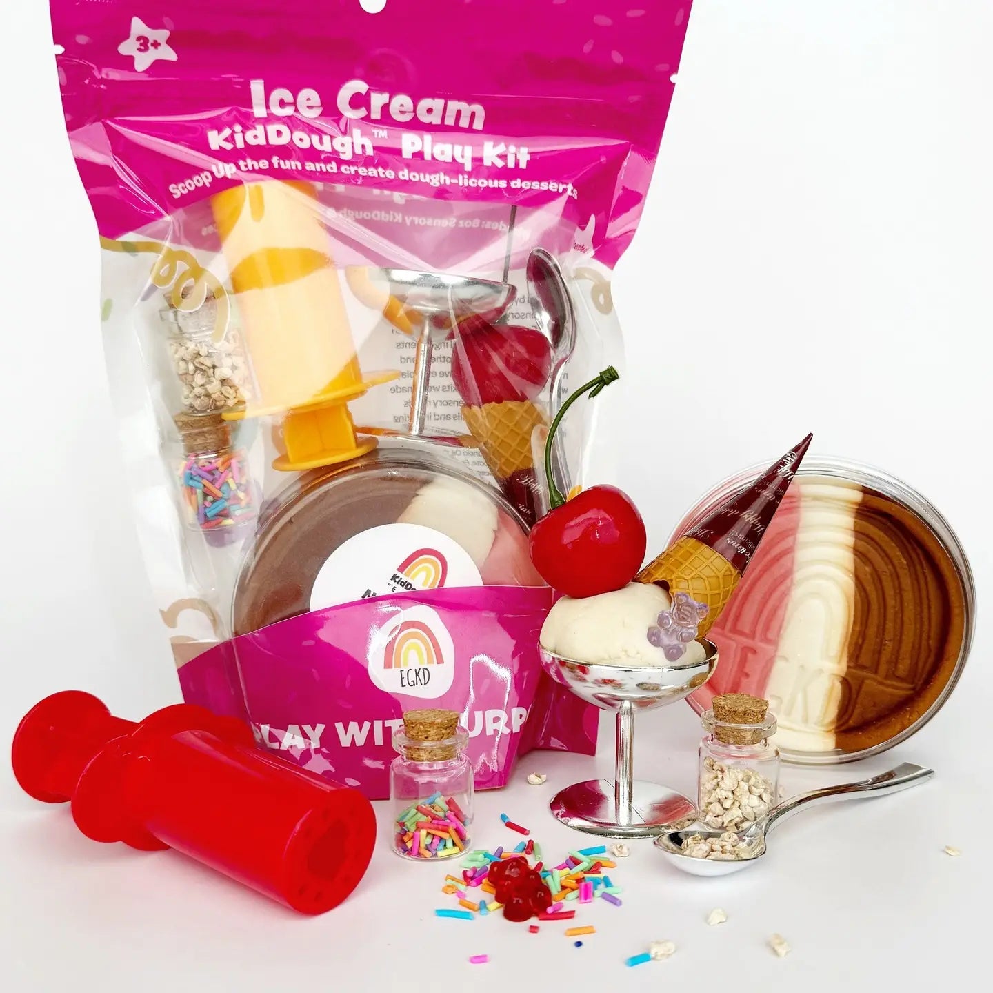 Ice Cream Sundae KidDough Play Kit