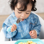 Sleeved Bib: Vintage Denim