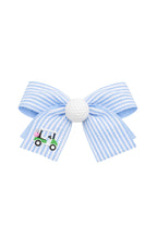 Golf Ball Seersucker Hair Bow