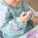 Sleeved Bib: Rainbows