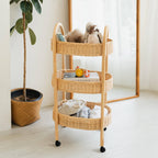 Handcrafted - Con Craft Trolley - Rattan Wicker