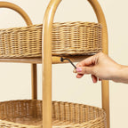 Handcrafted - Con Craft Trolley - Rattan Wicker