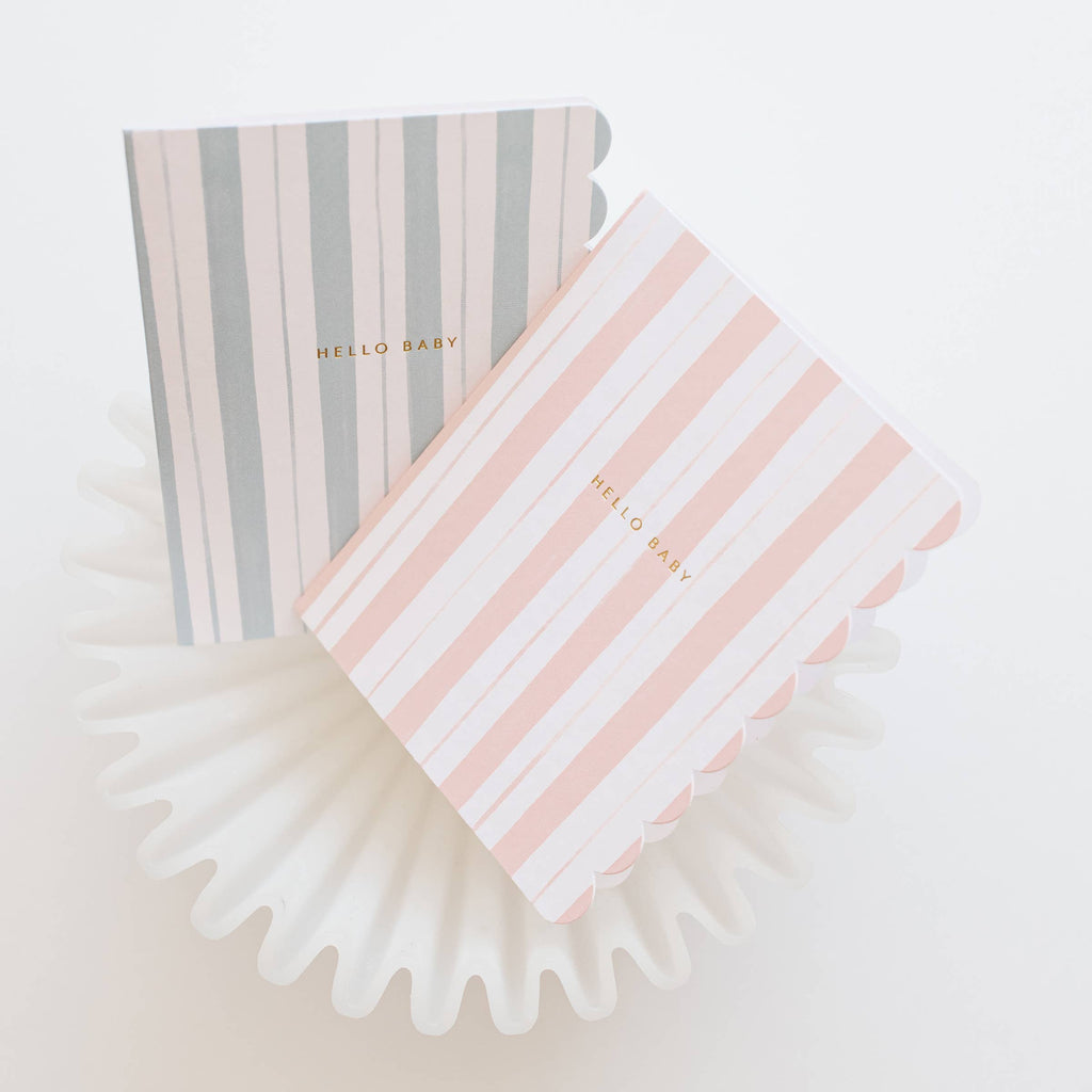Baby Stripes Pink Card