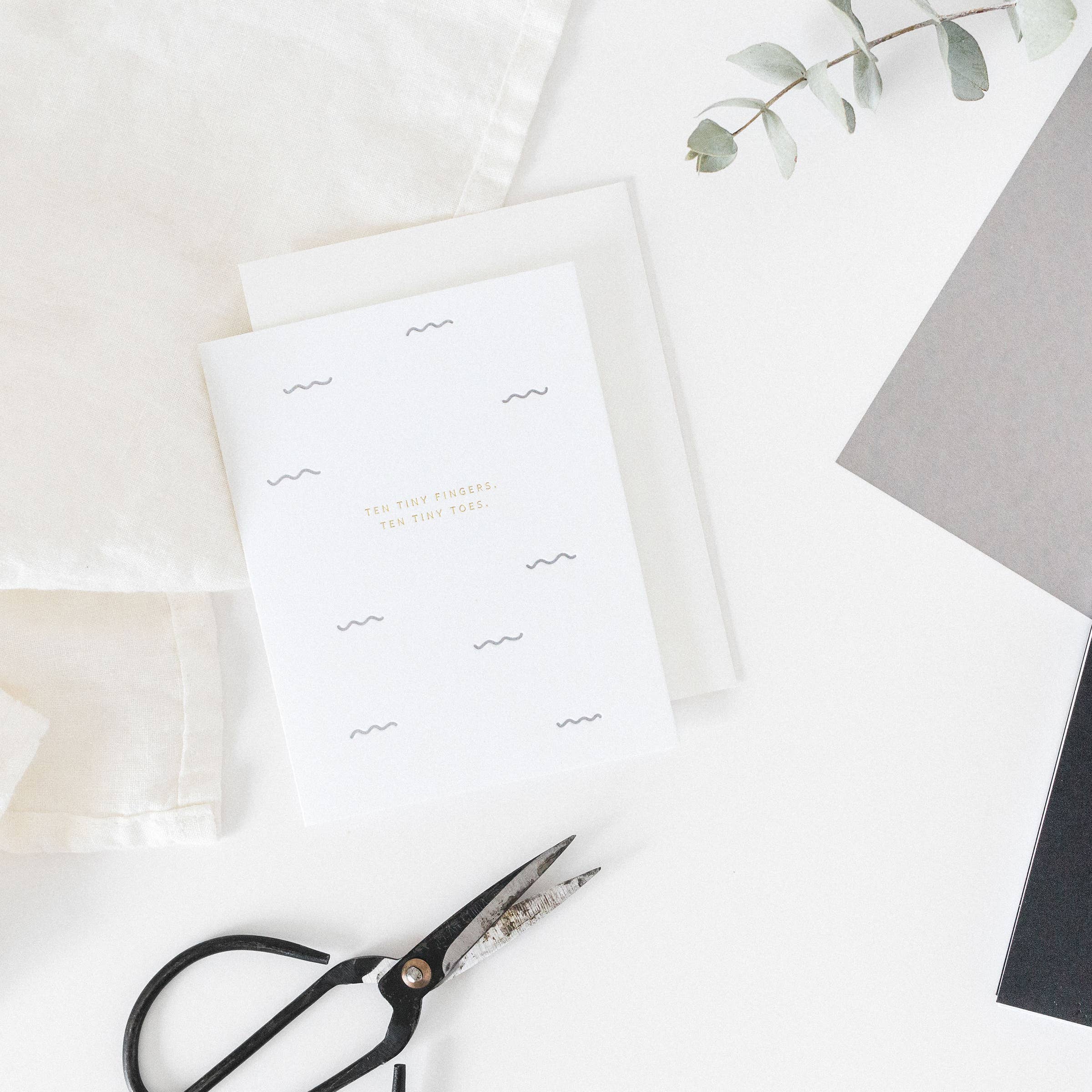 Ten Tiny Fingers Greeting Card