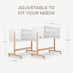 Wooden Bedside Bassinet Sleeper for Babies by Comfy Cubs