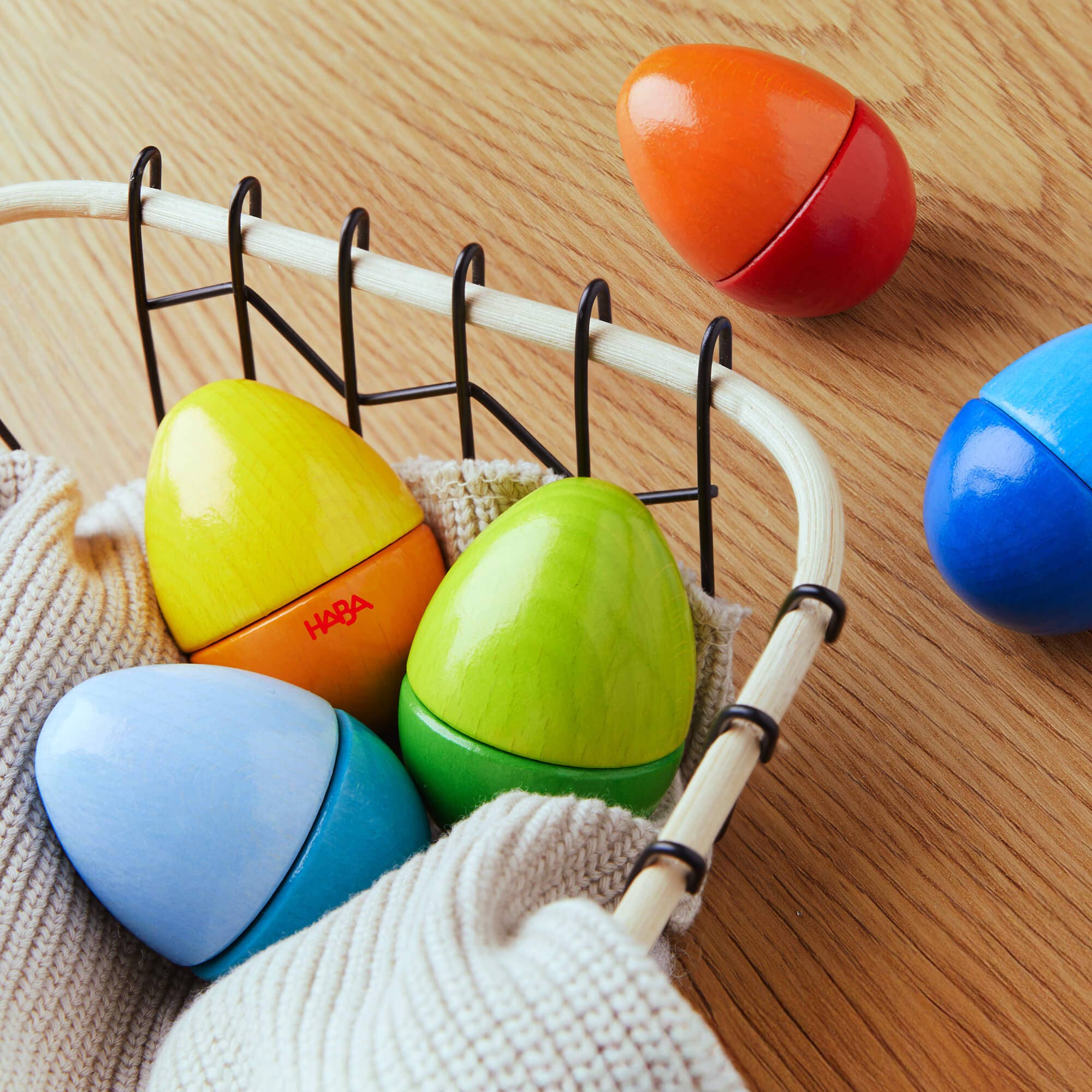 Fun with Sounds Wooden Eggs